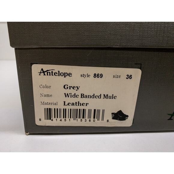 Antelope 869 Wide Banded Platform Mules 5 Women's Tan Brown - Picture 9 of 10